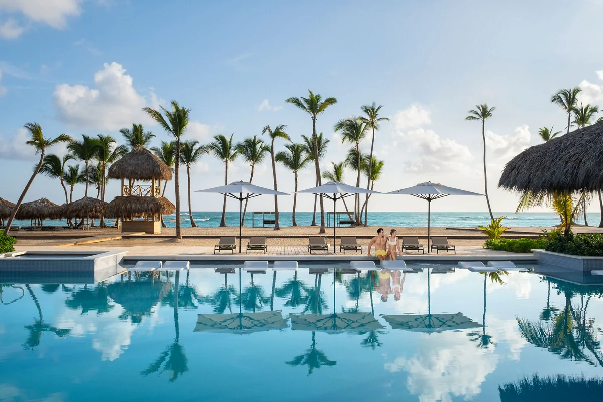 Finest Punta Cana pool and beach beside the resort grounds