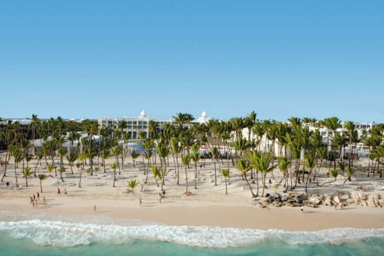 Beachfront setting at Hotel Riu Palace Bavaro