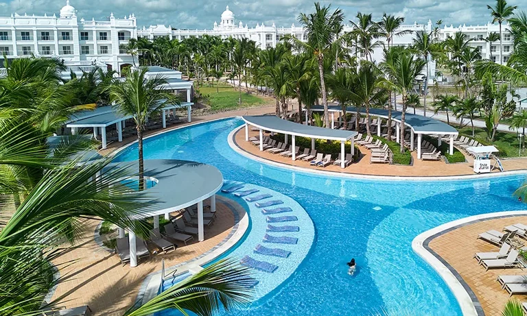 Pool area at Hotel Riu Palace Bavaro