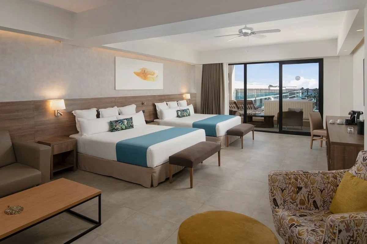 Guest room with a terrace at Serenade Punta Cana Beach & Spa Resort