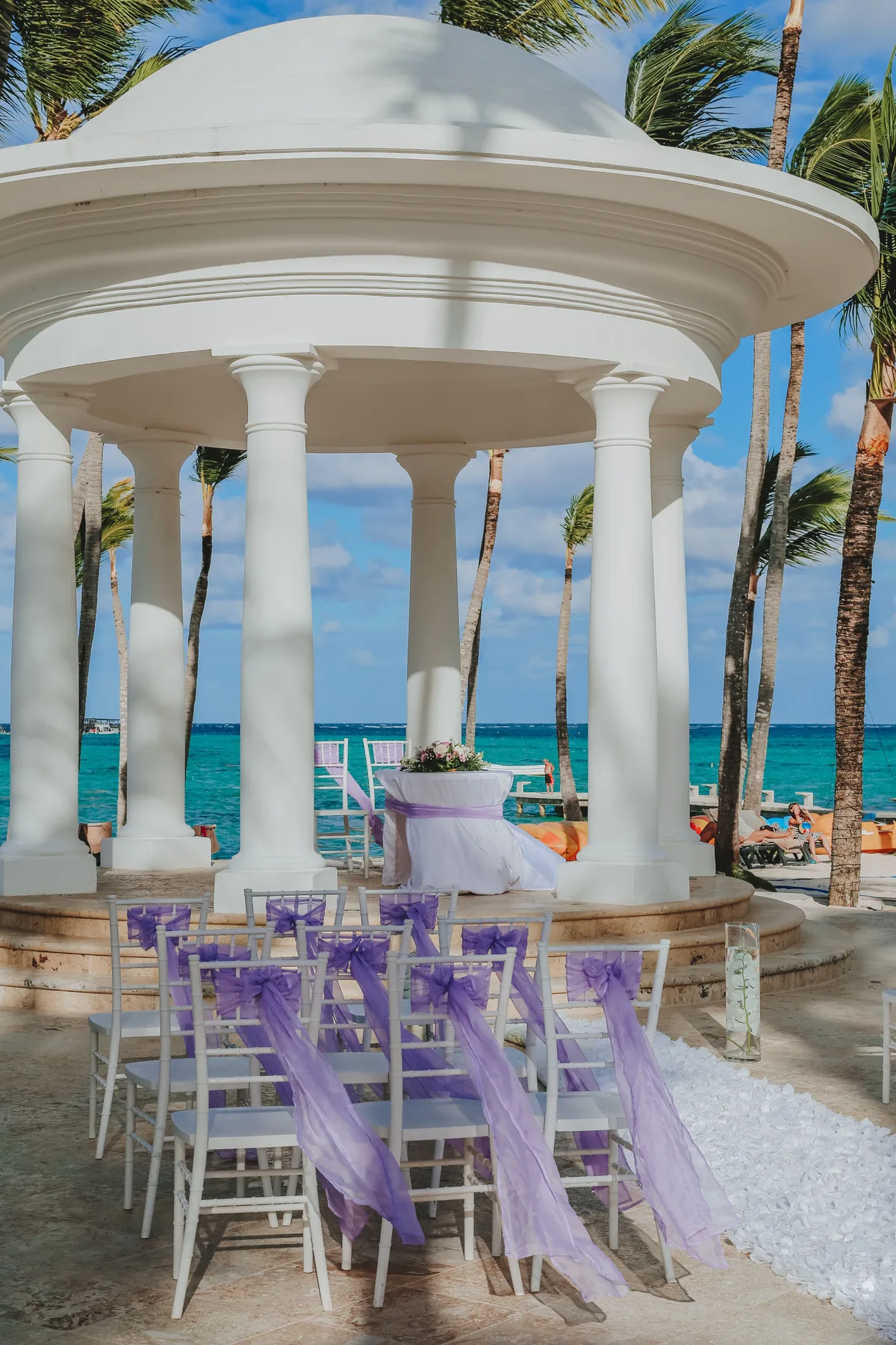 Beachfront wedding pavilion in Punta Cana