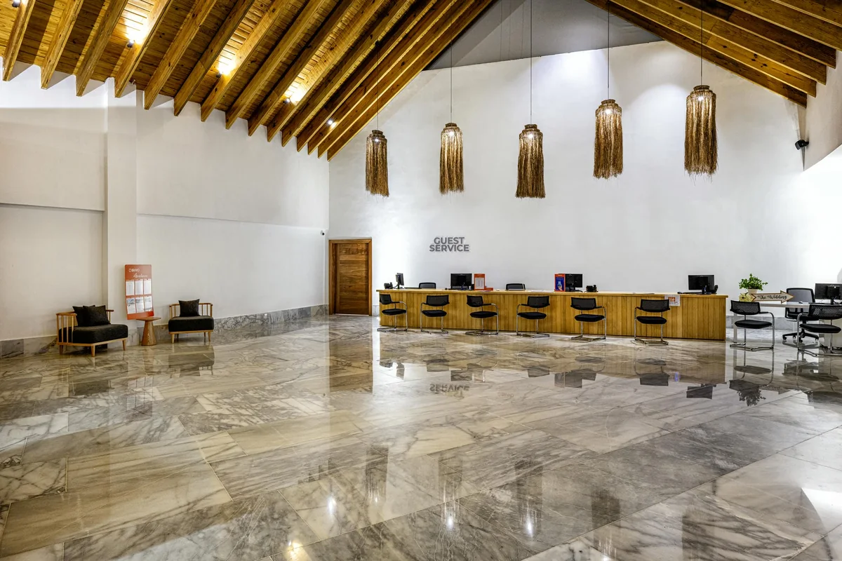 Guest Service counter in the Viva Miches lobby