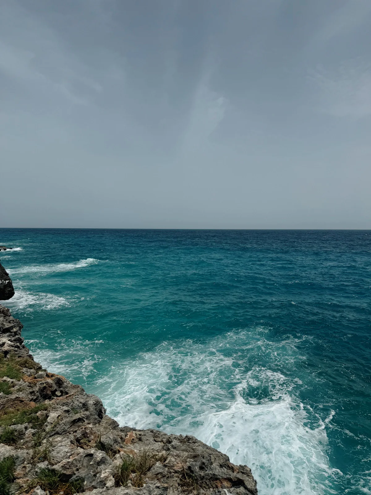 Rocky coastline in Punta Cana