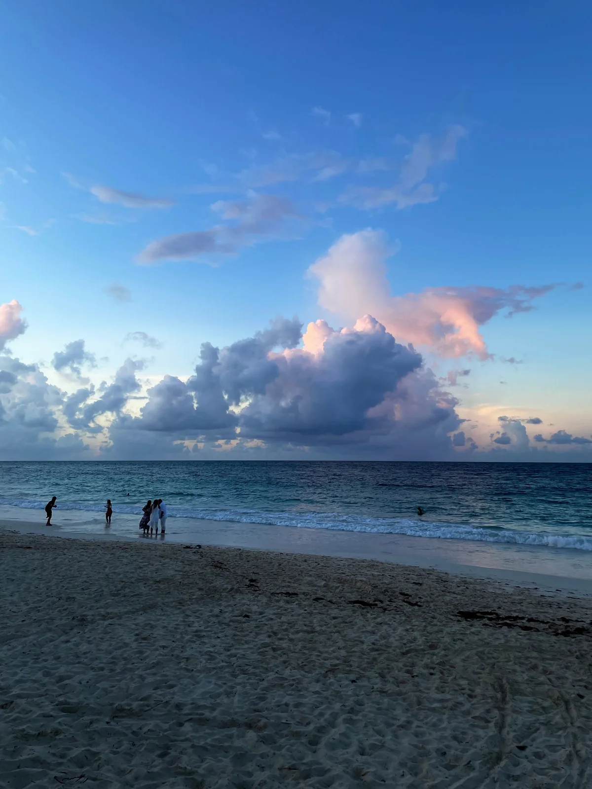 Sunset beach scene in Punta Cana