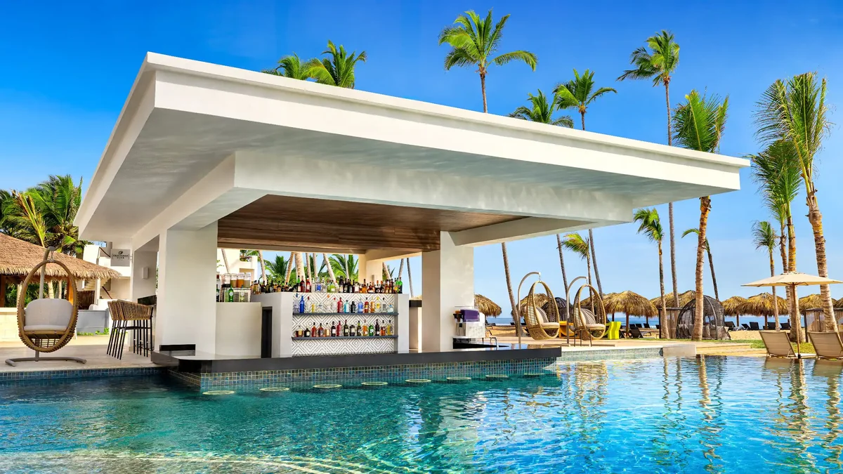 Swim-up bar at Secrets Tides Punta Cana in Uvero Alto