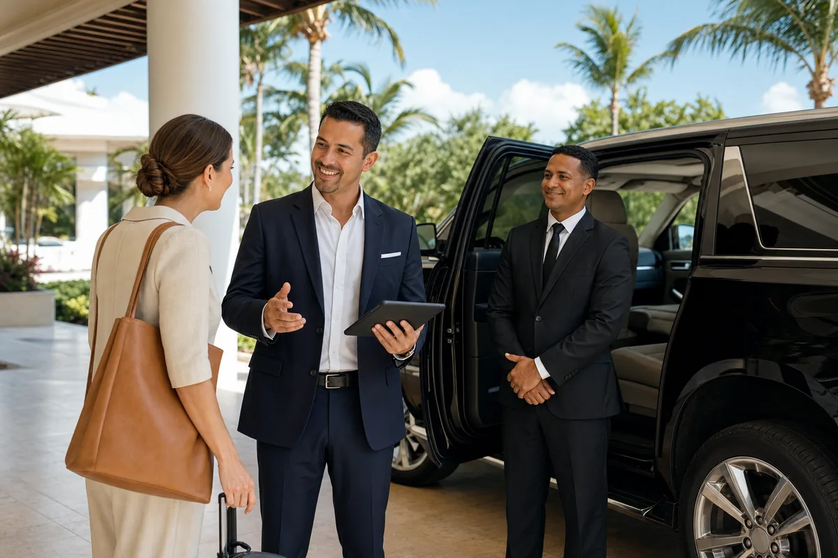 Travel agent local transportation operations team